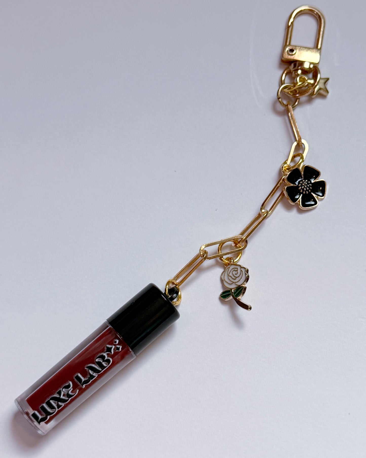 Mini Gloss Keychain Burgundy