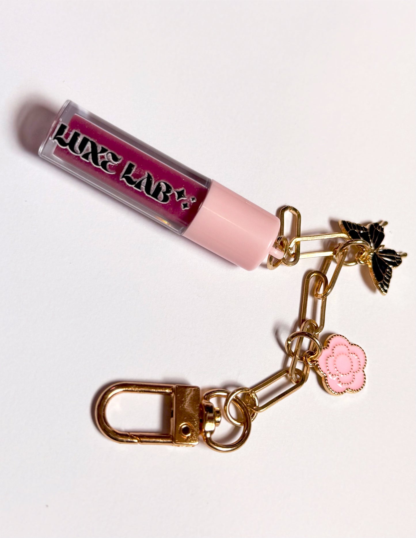 Mini Gloss Keychain Mauve