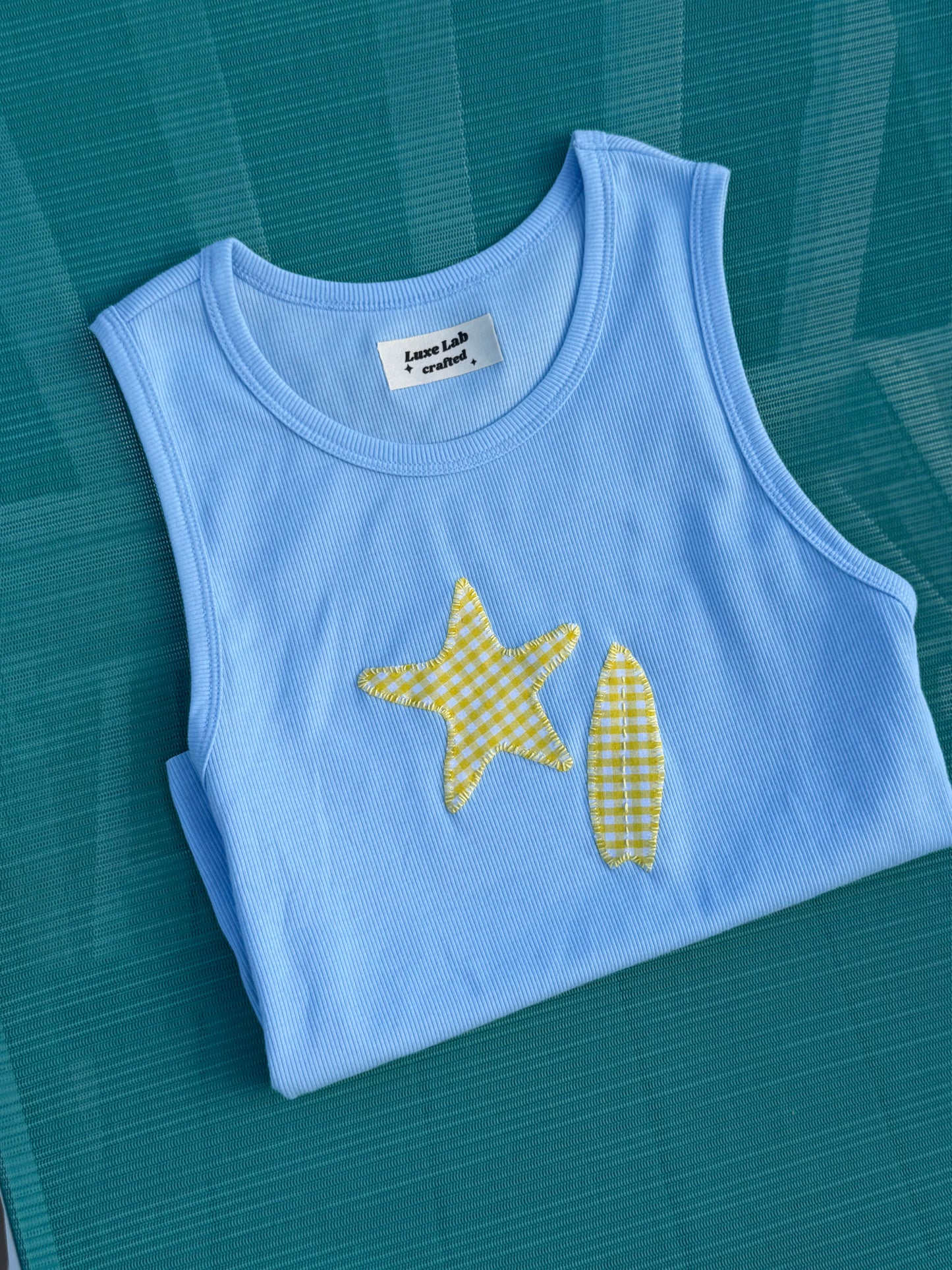 Starfish patchwork tank size large