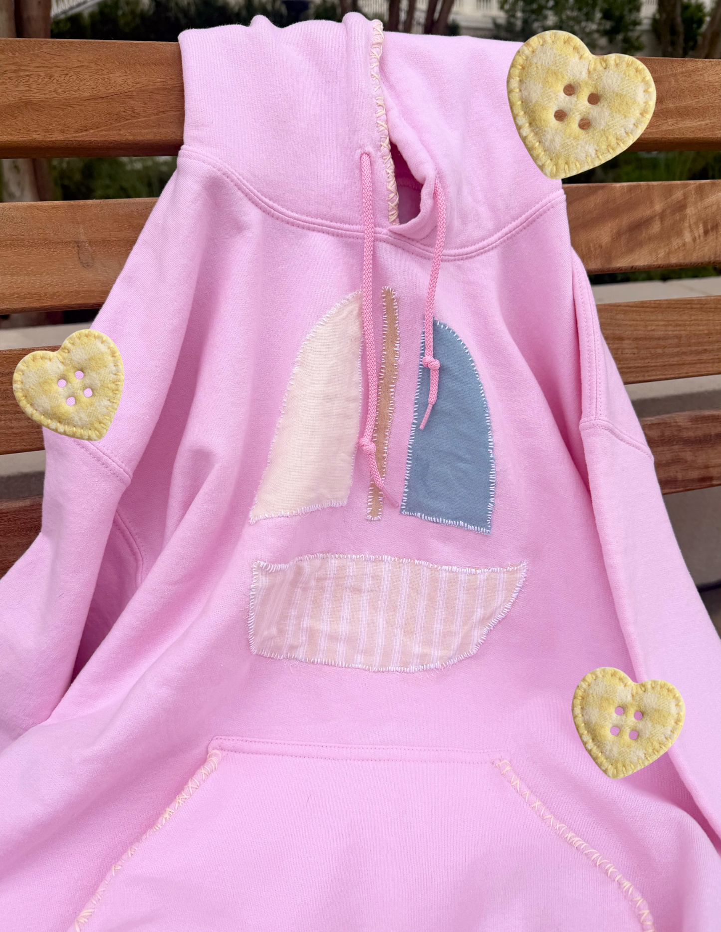 Sailboat Patchwork hoodie