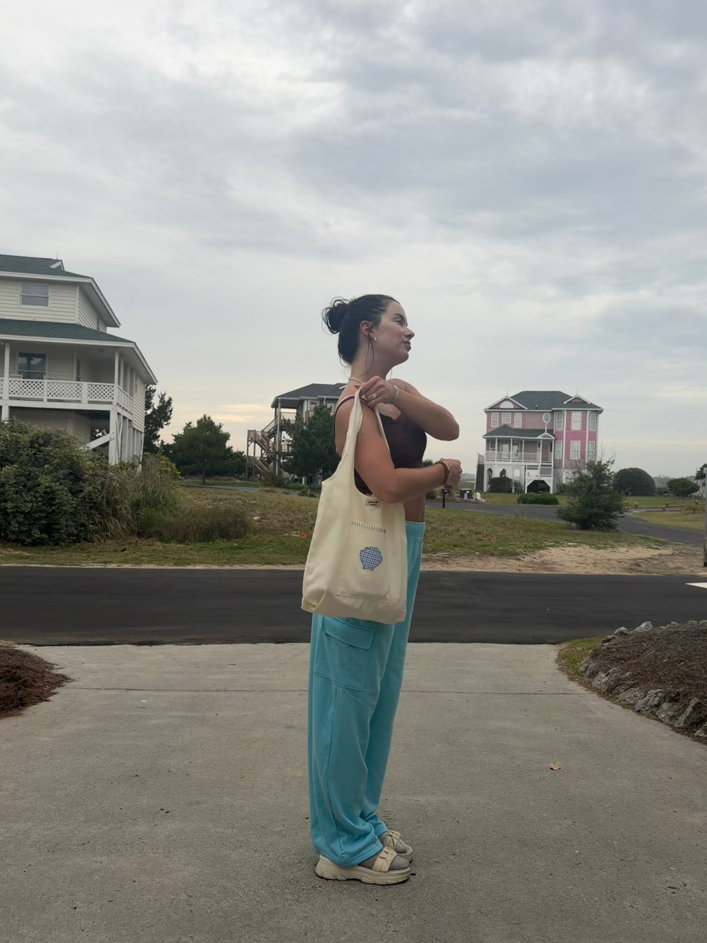 Blue Seashell Tote Bag