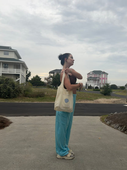 Blue Seashell Tote Bag