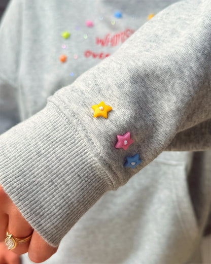 Heather Grey Oversized Whimsy Hoodie