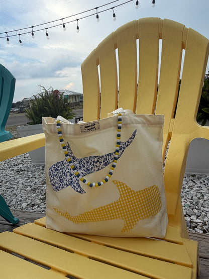 Whaleshark Tote Bag with zipper