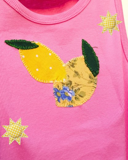 Little Lemon Patchwork tank top