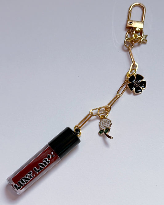 Mini Gloss Keychain Burgundy