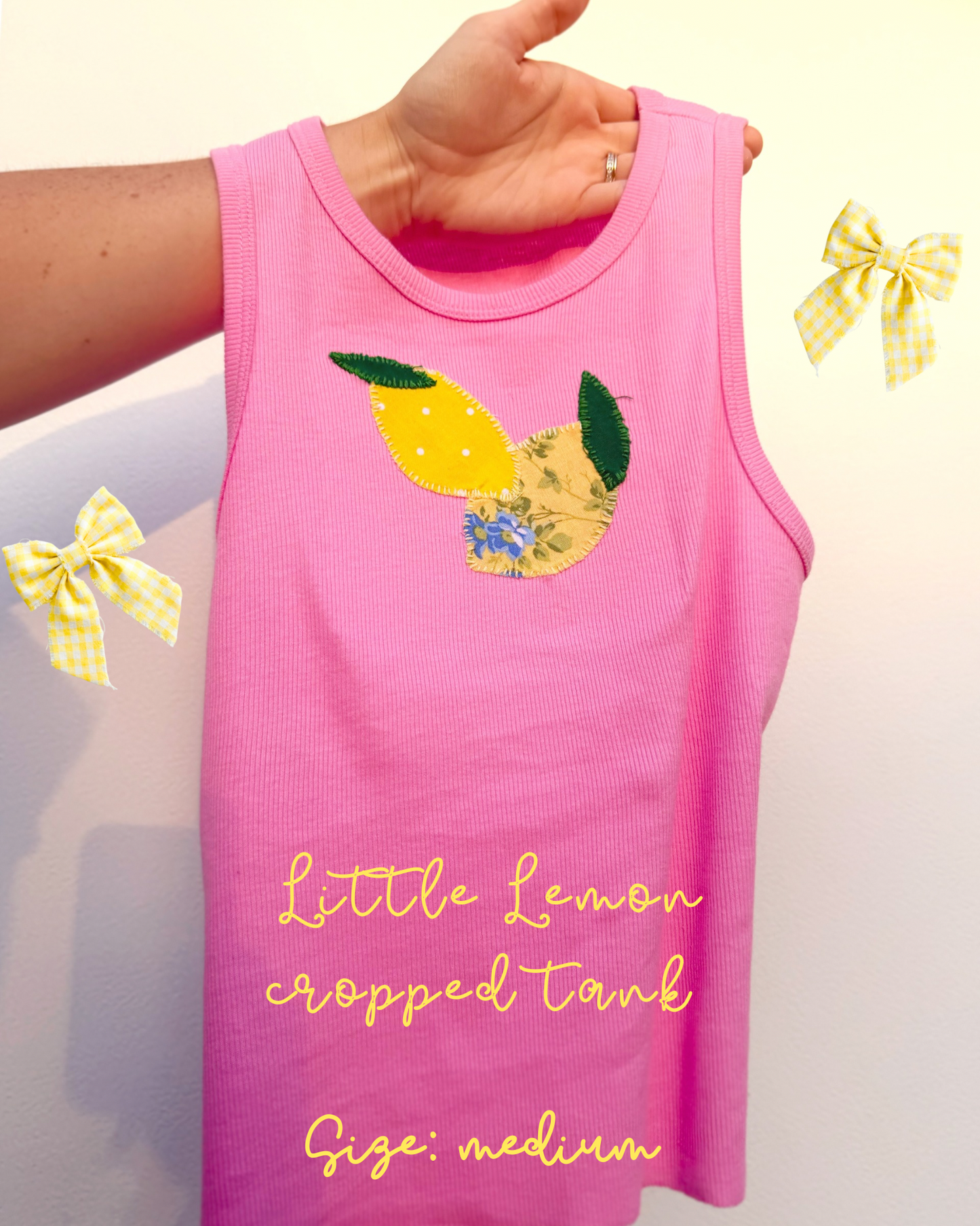 Little Lemon Patchwork tank top