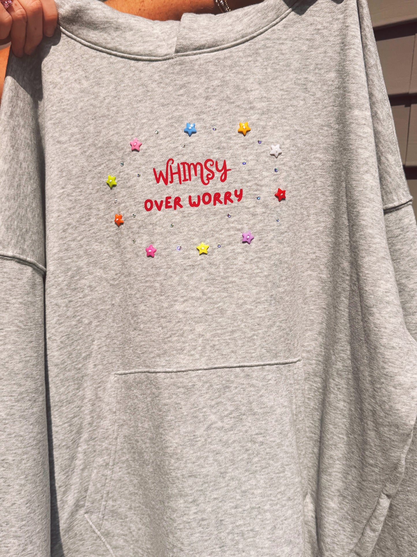 Heather Grey Oversized Whimsy Hoodie