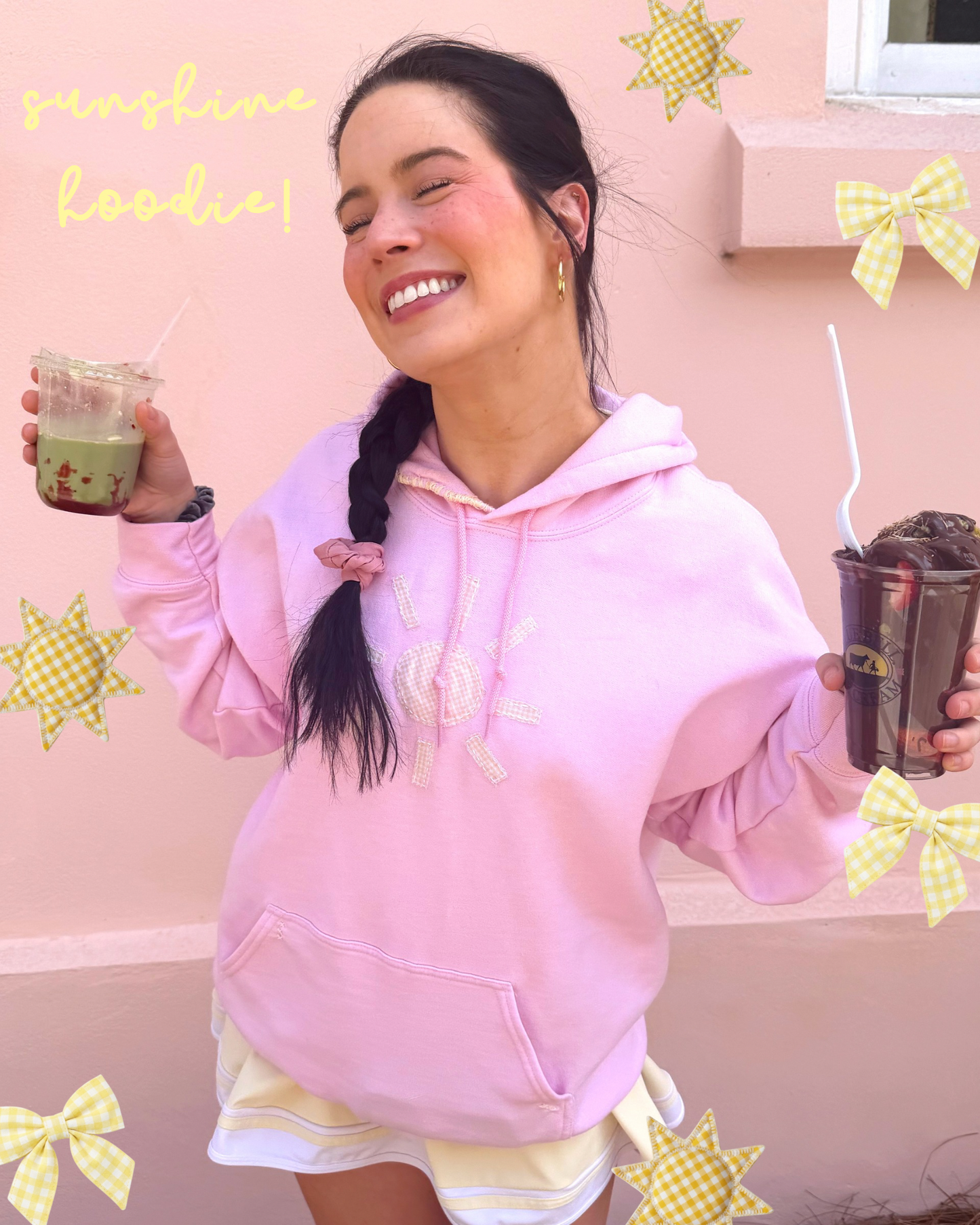 Sunshine Patchwork hoodie