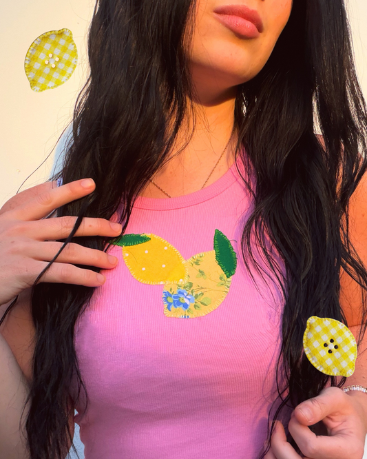 Little Lemon Patchwork tank top