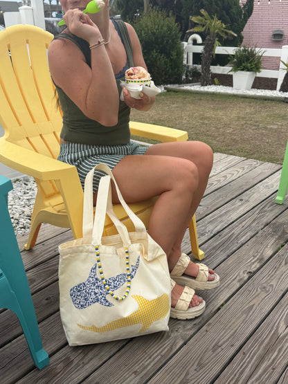 Whaleshark Tote Bag with zipper