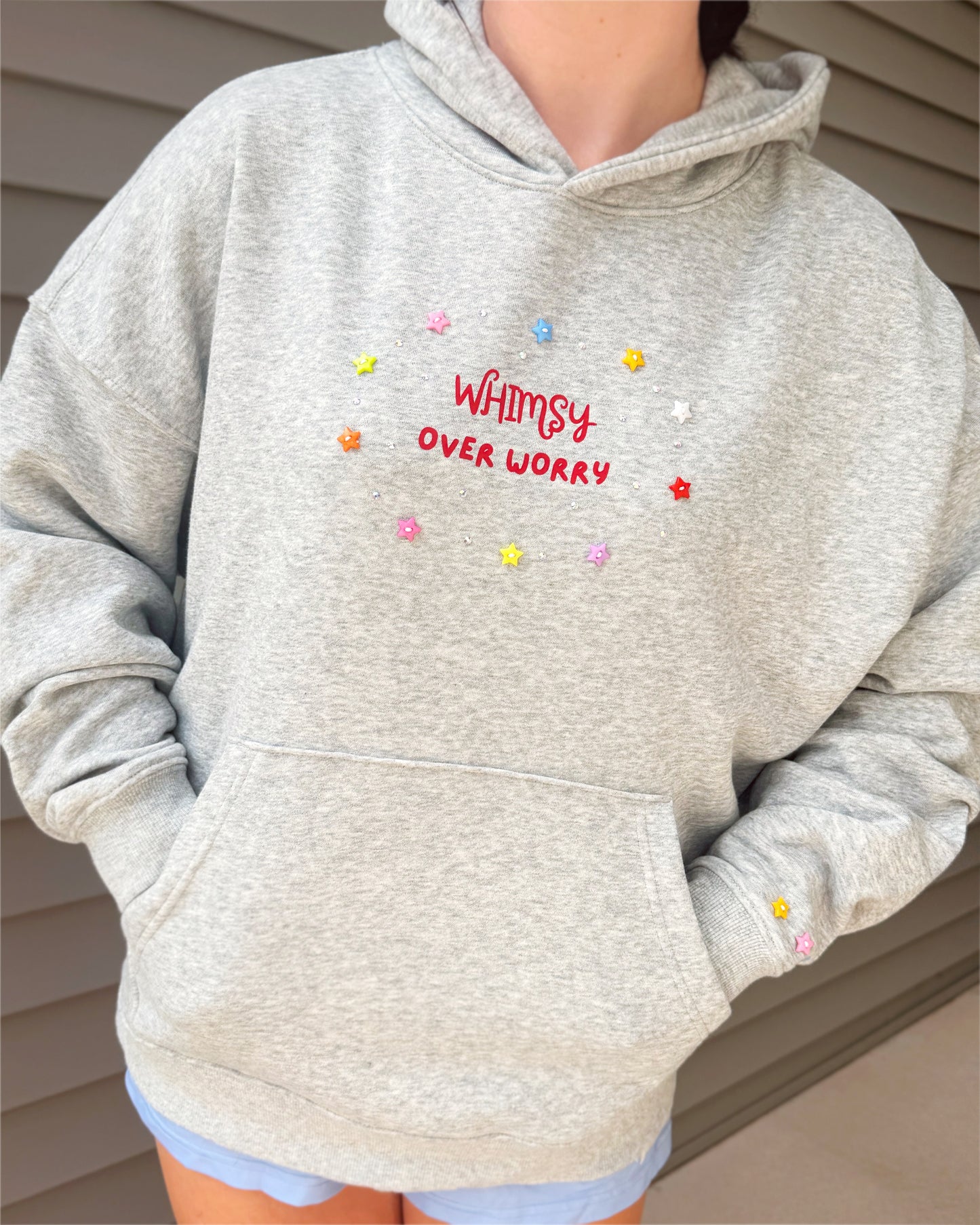Heather Grey Oversized Whimsy Hoodie