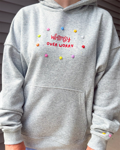 Heather Grey Oversized Whimsy Hoodie