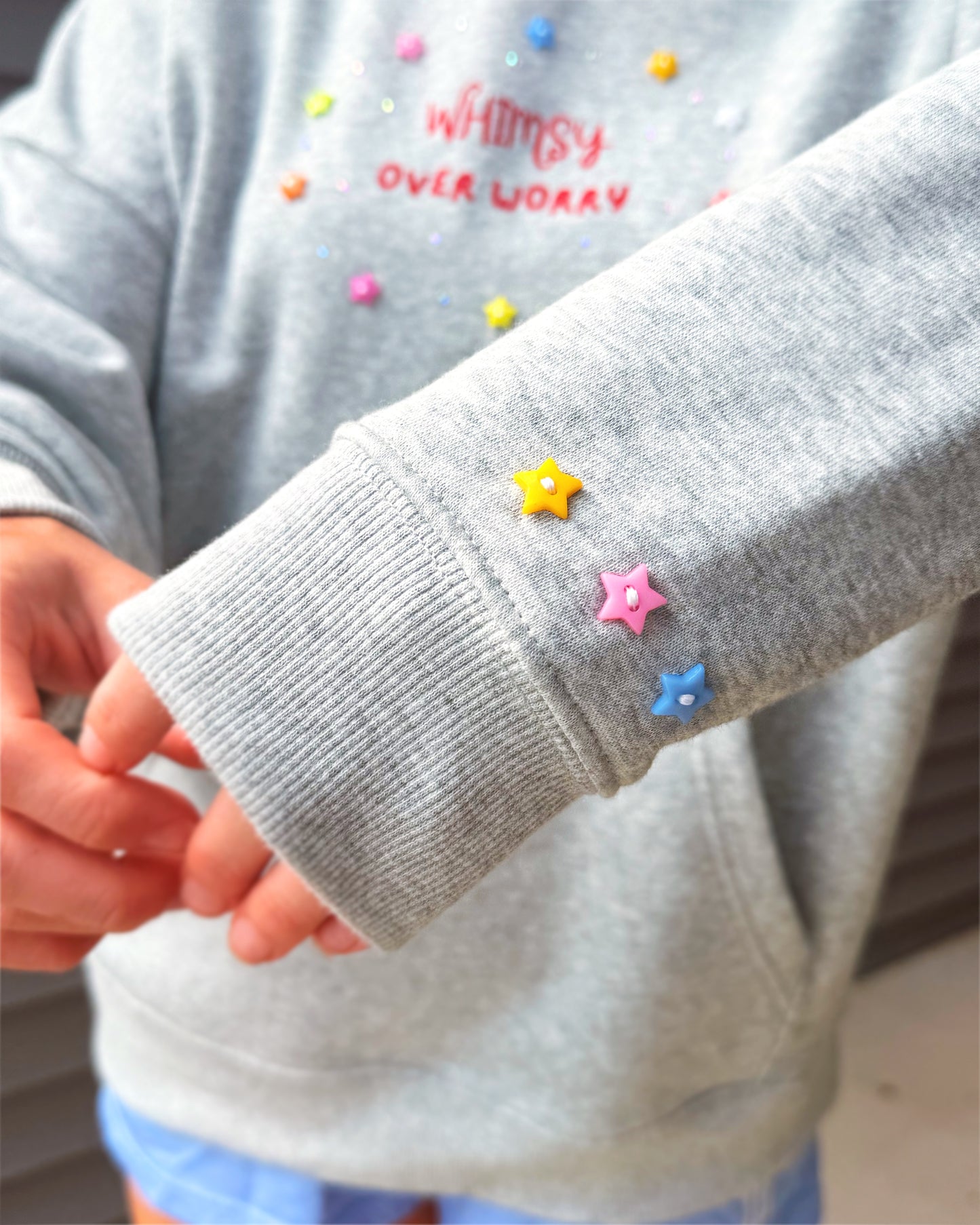 Heather Grey Oversized Whimsy Hoodie