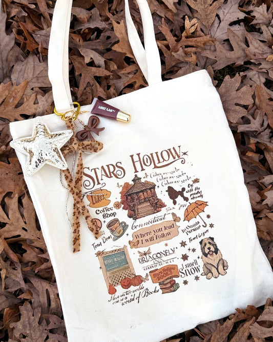 Stars Hollow Tote Bag + Charm + Gloss